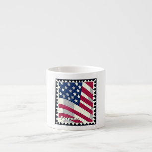 VERENIGDE STATEN VAN AMERIKA VLAG FOREVER STEMPEL ESPRESSO KOP