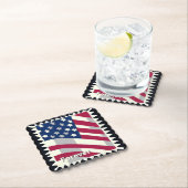 VERENIGDE STATEN VAN AMERIKA VLAG FOREVER STEMPEL KARTONNEN ONDERZETTERS (Insitu)