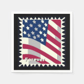VERENIGDE STATEN VAN AMERIKA VLAG FOREVER STEMPEL SERVET (Voorkant)