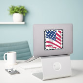 VERENIGDE STATEN VAN AMERIKA VLAG FOREVER STEMPEL STICKER (Laptop op bureau)