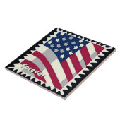 VERENIGDE STATEN VAN AMERIKA VLAG FOREVER STEMPEL TEGELTJE (Zijkant)