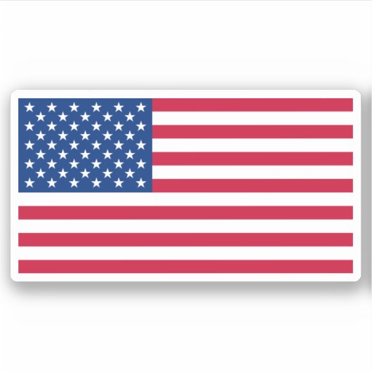 Verenigde Staten van Amerika Vlag Onafhankelijkhei Sticker (Voorkant)