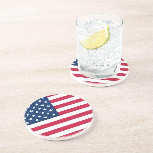 Verenigde Staten van Amerika Vlag Onderzetter Vere (Zijkant)