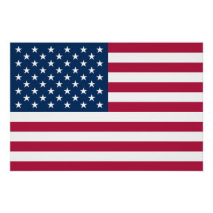 Verenigde Staten van Amerika vlag patriottisch Perfect Poster