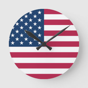 Verenigde Staten van Amerika vlag patriottisch Ronde Klok