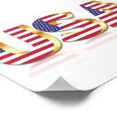 Verenigde Staten van Amerika Vlag Poster Verenigde (Hoek)