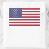 Verenigde Staten van Amerika Vlag Rechthoek Sticke Rechthoekige Sticker (Tas)