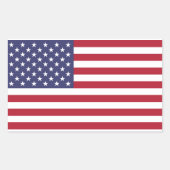 Verenigde Staten van Amerika Vlag Rechthoek Sticke Rechthoekige Sticker (Voorkant)