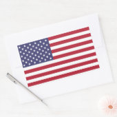 Verenigde Staten van Amerika Vlag Rechthoek Sticke Rechthoekige Sticker (Envelop)