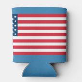 Verenigde Staten van Amerika - Vlag Rood Wit en Bl Blikjeskoeler (Achterkant)