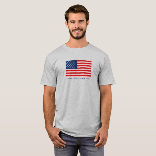 Verenigde Staten van Amerika vlag T-Shirt 2022 (Voorkant volledig)