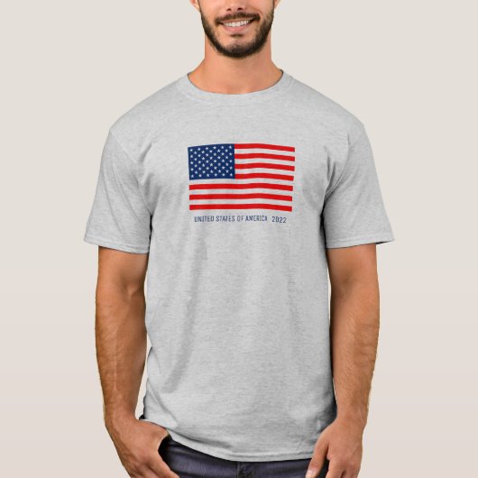 Verenigde Staten van Amerika vlag T-Shirt 2022 (Voorkant)