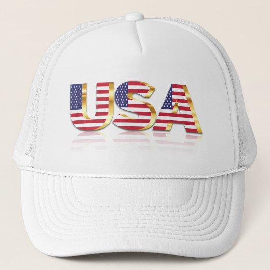 Verenigde Staten van Amerika - Vlag Trucker Hat Ve Trucker Pet (Voorkant)