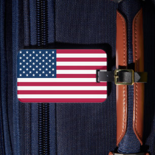 Verenigde Staten van Amerika Vlag USA Patriottisch Bagagelabel
