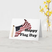 Verenigde Staten van Amerika Vlagdag Kaart (Gele Bloem)