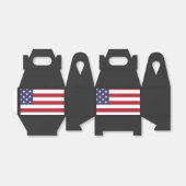 Verenigde Staten van Amerika vlaggen rood wit en b Bedankdoosjes (Uitgevouwen)