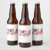 Verenigde Staten van Amerika - Vlaggenlabel Vereni Bier Etiket (Flessen)