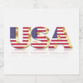 Verenigde Staten van Amerika - Vlaggenlabel Vereni Bier Etiket (Enkel label)