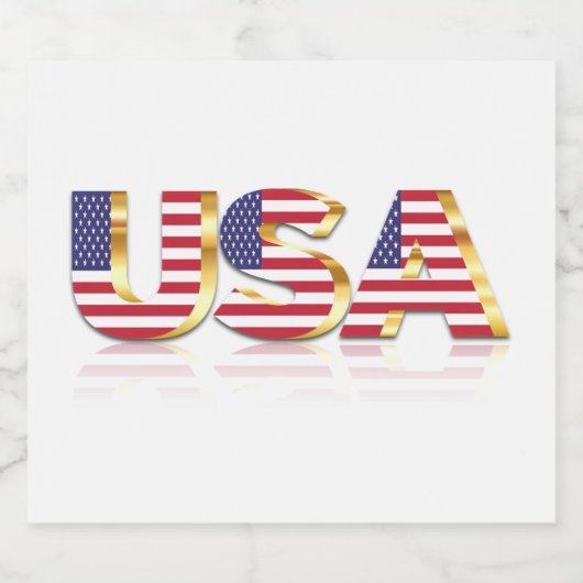 Verenigde Staten van Amerika - Vlaggenlabel Vereni Bier Etiket (Enkel label)