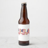 Verenigde Staten van Amerika - Vlaggenlabel Vereni Bier Etiket (Voorkant)