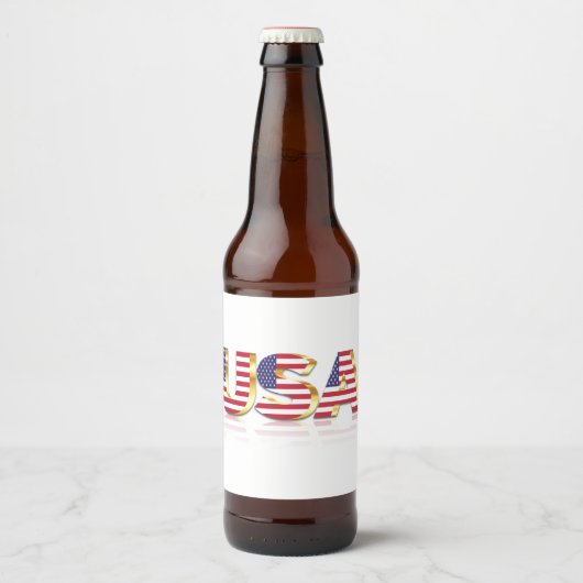 Verenigde Staten van Amerika - Vlaggenlabel Vereni Bier Etiket (Voorkant)