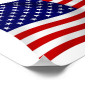 Verenigde Staten van Amerika (VS) Vlag Poster Prin (Hoek)