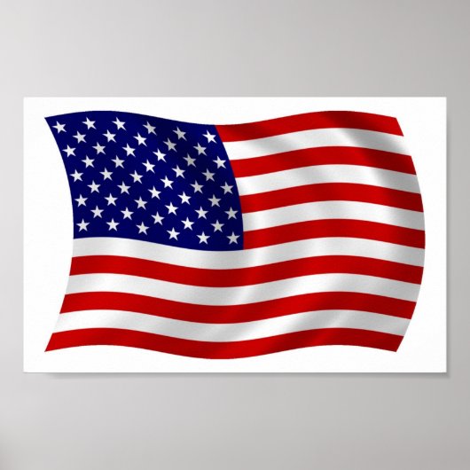 Verenigde Staten van Amerika (VS) Vlag Poster Prin (Voorkant)
