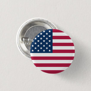 Verenigde Staten van Amerika VSA vlag patriottisch Ronde Button 3,2 Cm