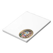 Verenigde Staten van Amerika zeehond - God zegene  Notitieblok (Linkerzijde)