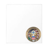 Verenigde Staten van Amerika zeehond - God zegene  Notitieblok (Voorkant)