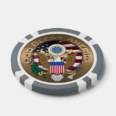 Verenigde Staten van Amerika zeehond - God zegene  Pokerchips (Enkel)