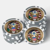 Verenigde Staten van Amerika zeehond - God zegene  Pokerchips (Opstapeling)
