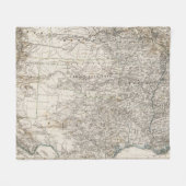Verenigde Staten van Amerika Zuid-Indiaas Gebied Fleece Deken (Voorkant (Horizontaal))