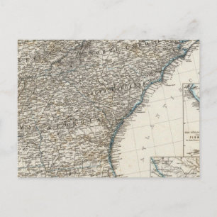 Verenigde Staten van Amerika Zuidelijke Staten Briefkaart