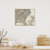 Verenigde Staten van Amerika Zuidelijke Staten Poster (Keuken)