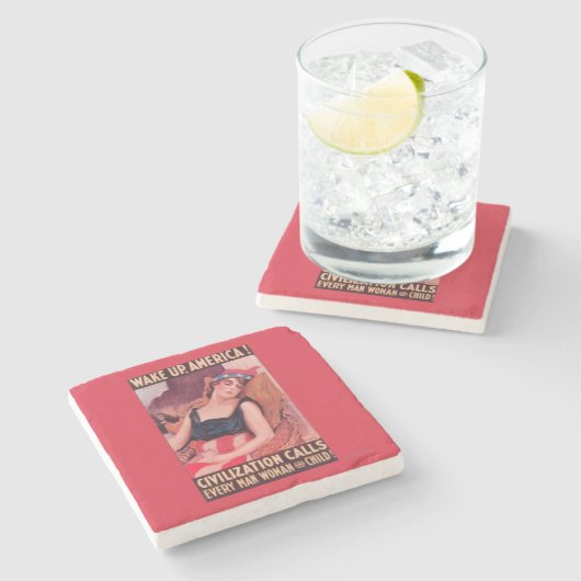 Verenigde Staten van AmerikaWar II Promotional Stenen Onderzetter (Zijkant)