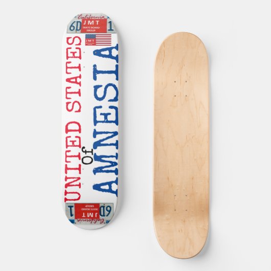VERENIGDE STATEN VAN AMNESIA 8 1/2" Skateboard Dec (Voorkant)