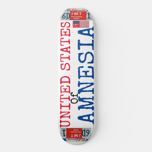 VERENIGDE STATEN VAN AMNESIA 8 1/2" Skateboard Dec (Voorkant)