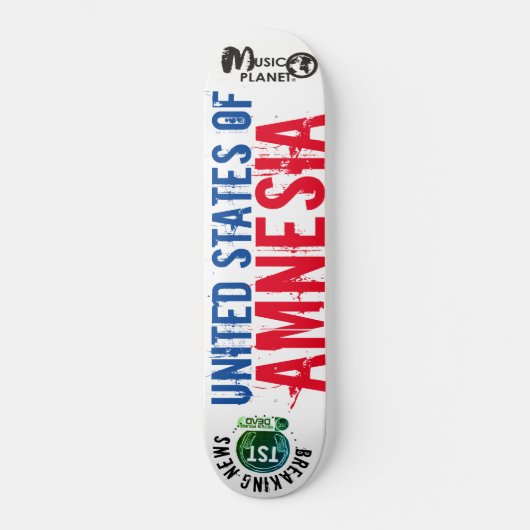 Verenigde Staten van Amnesia / TST Skateboard (Voorkant)