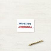 VERENIGDE STATEN VAN AMNESIË POST-IT® NOTES (Op bureau)