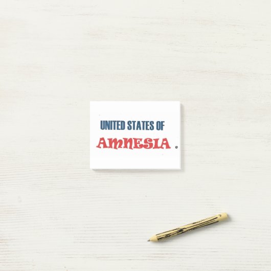 VERENIGDE STATEN VAN AMNESIË POST-IT® NOTES (Op bureau)