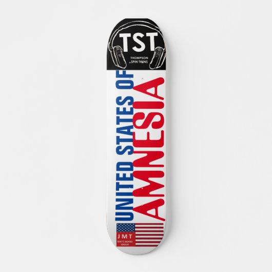 VERENIGDE STATEN VAN AMNESIE Skateboard, 7¾" Deck Persoonlijk Skateboard (Voorkant)