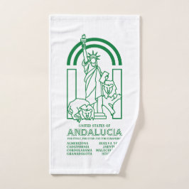 Verenigde Staten van Andalusië Bad Handdoek