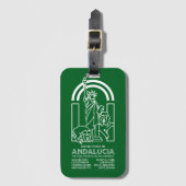 Verenigde Staten van Andalusië Bagagelabel (Voorkant (verticaal))