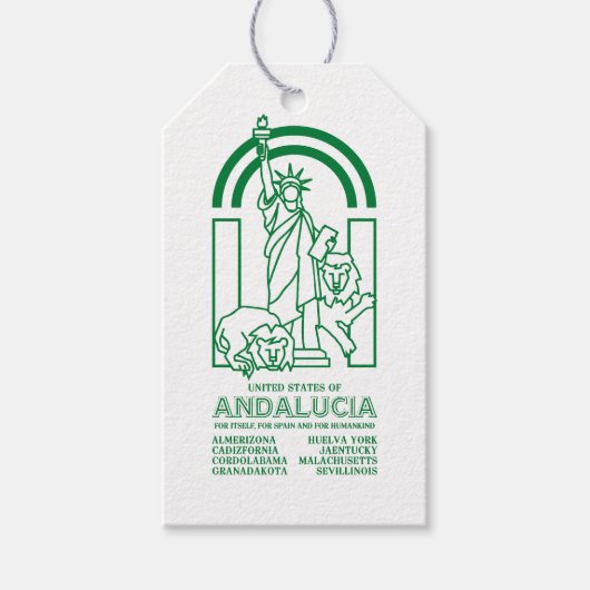 Verenigde Staten van Andalusië Cadeaulabel (Voorkant)
