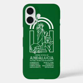 Verenigde Staten van Andalusië iPhone 16 Hoesje