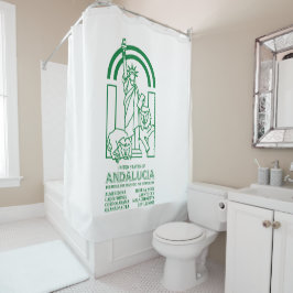Verenigde Staten van Andalusië Douchegordijn