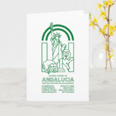 Verenigde Staten van Andalusië Kaart (Gele Bloem)