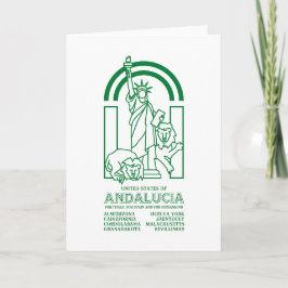 Verenigde Staten van Andalusië Kaart