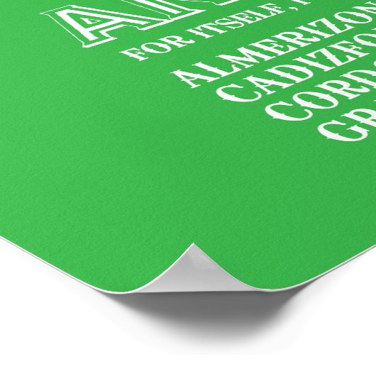 Verenigde Staten van Andalusië Poster (Hoek)